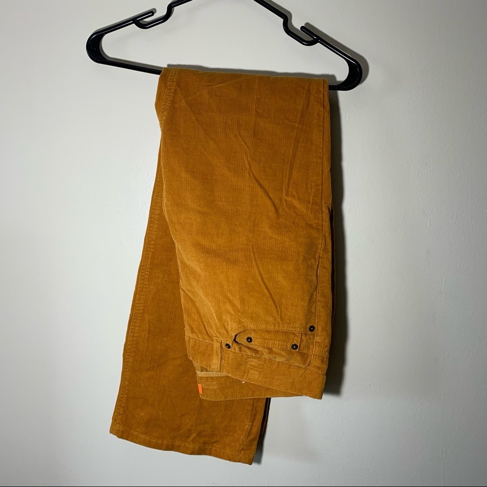 JOE FRESH Orange/Yellow Corduroy Wide leg jeans